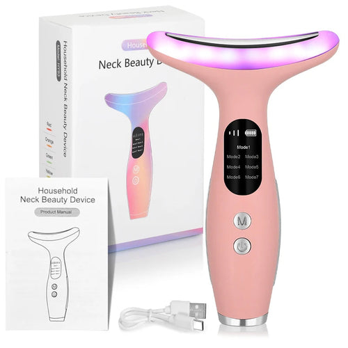Neck And Facial Massager Tool (7 Color changing settings)