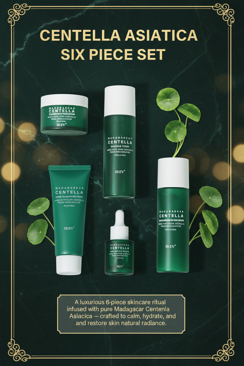 Private Label Skin Repair Centella Skin Care Kit Soothes Acne Face Care Centella Asiatica Extract Natural Facial Skin Care Set