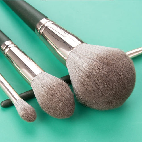 Green Cloud Makeup Brushes Cosmetics Tools Set Wooden Handle(14 pc)