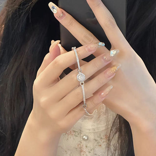 High end Diamond Bracelet Girl's Light Luxury Niche