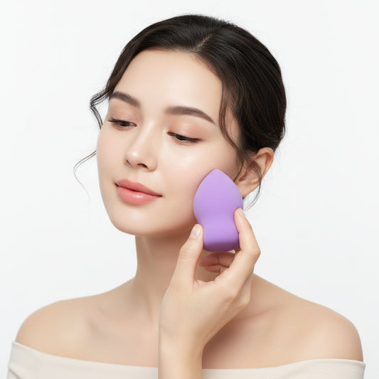 Jumbo Beveled Beauty Blender Large Makeup Sponge Dual-Use for Wet and Dry, Expands with Water, Makeup Sponge for Foundation Liquid Makeup