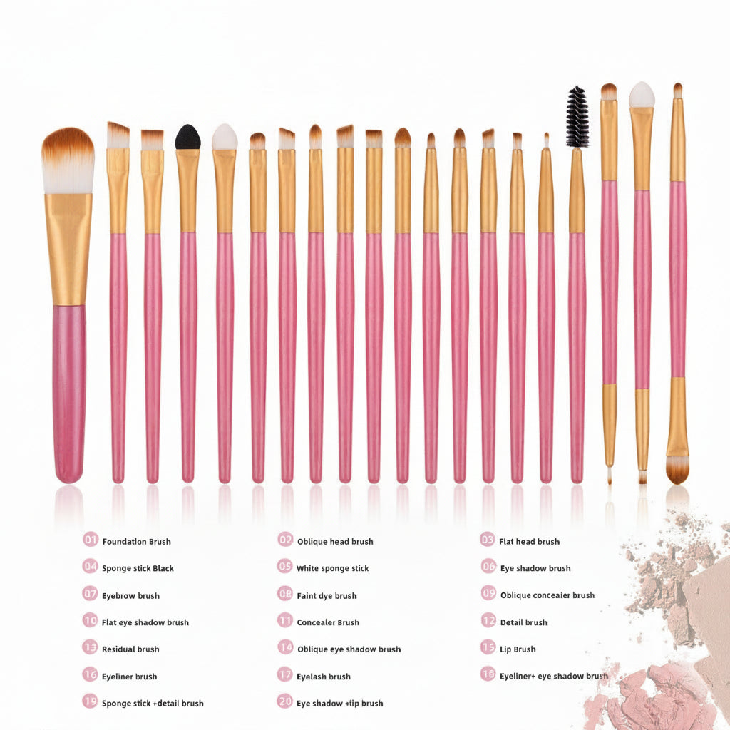 Cross-border explosions makeup brush suit 33-piece set beauty egg powder puff super soft eye shadow brush foundation brush beauty wholesale
