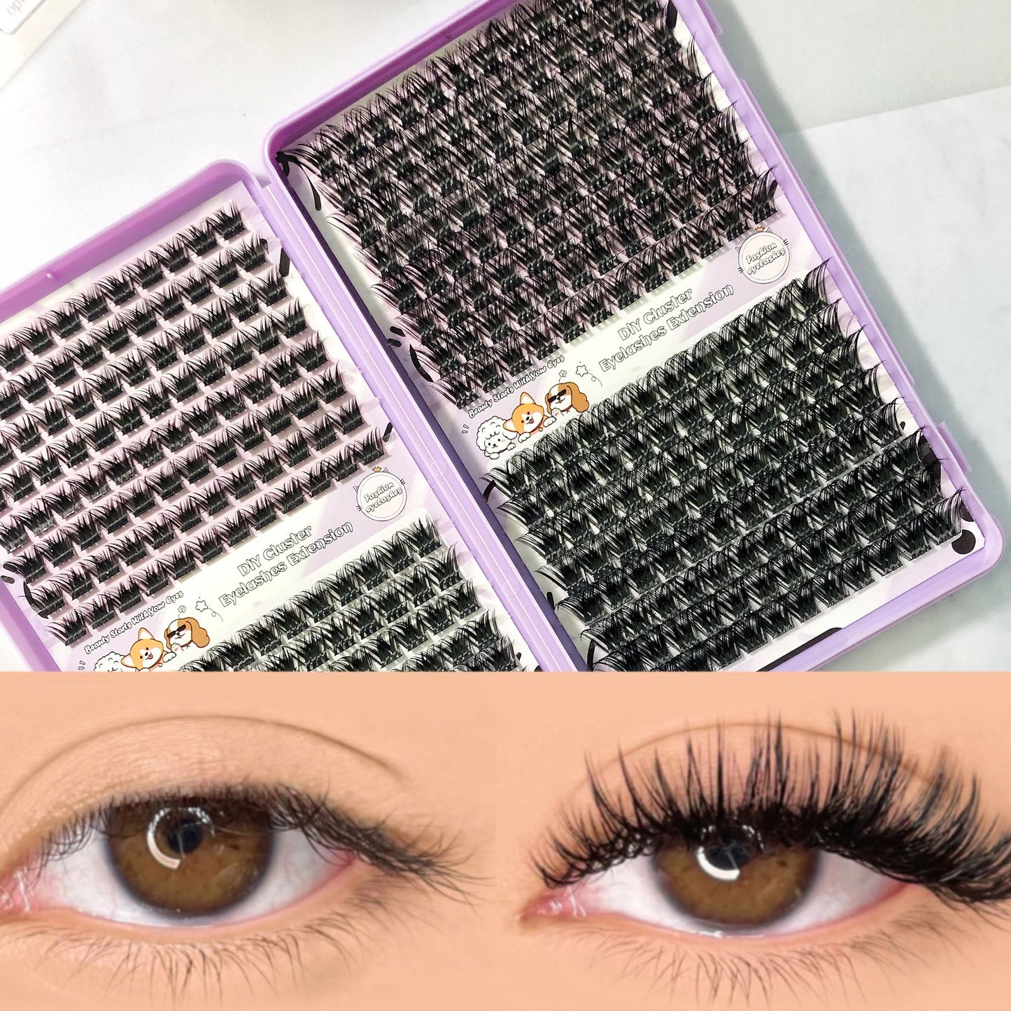 European and American Thick Wm 11 Amazon False Eyelashes DIY Self-Grafting Set European and American New Popular Cross-Border False Eyelashes