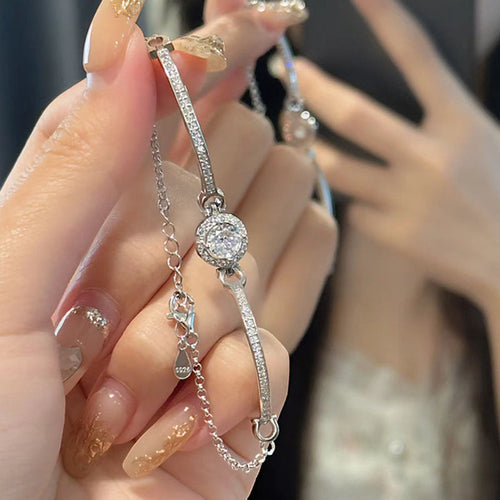 High end Diamond Bracelet Girl's Light Luxury Niche