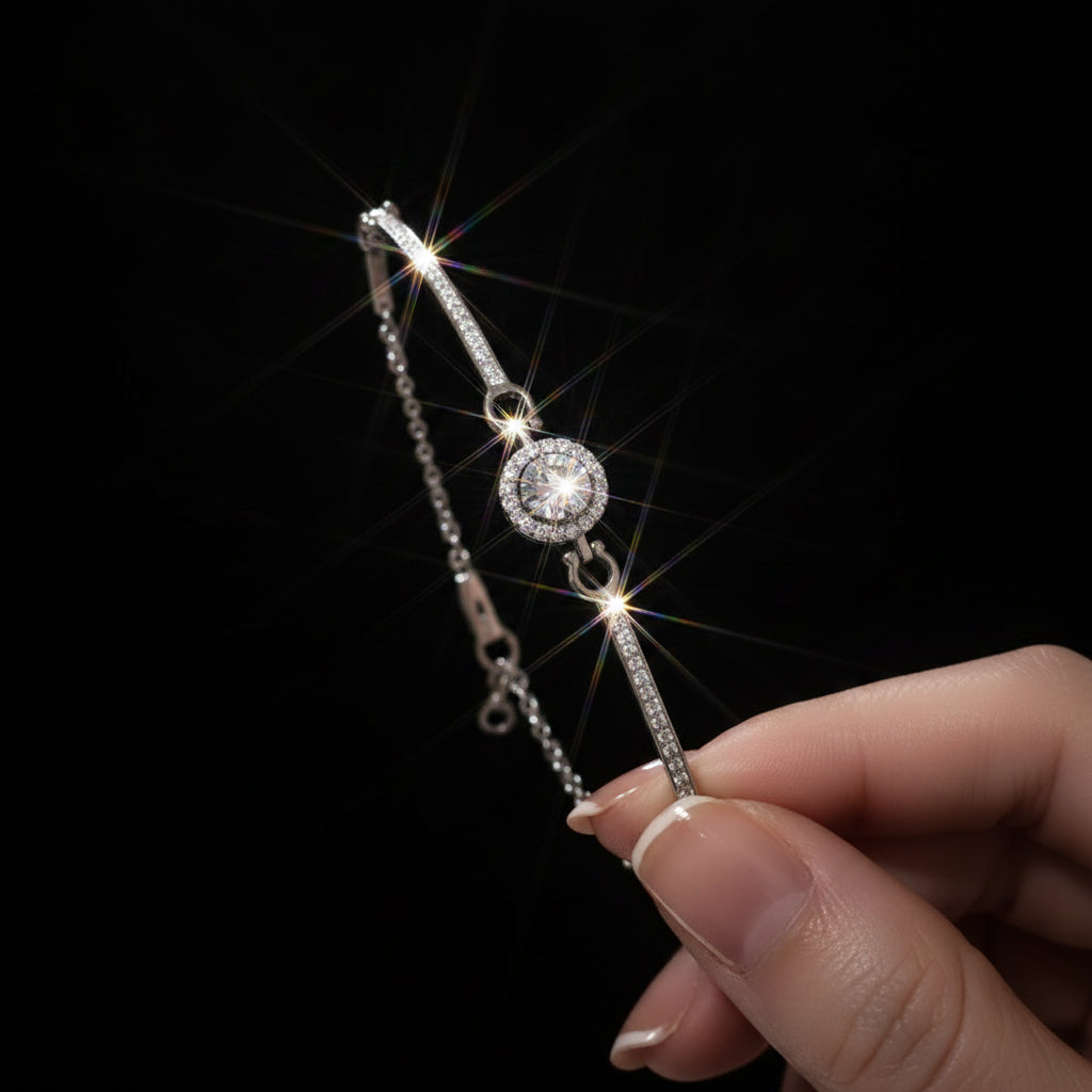 High end Diamond Bracelet Girl's Light Luxury Niche