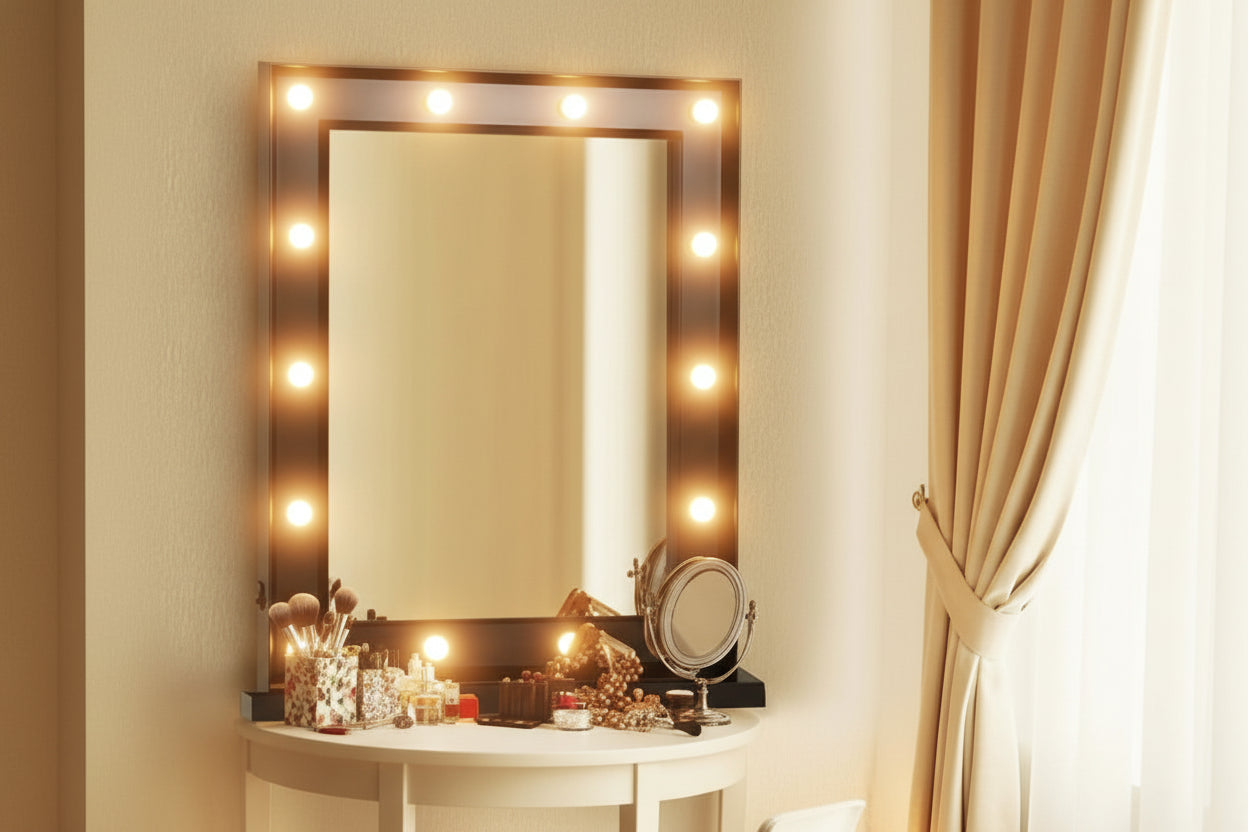 Paris Glam Vanity Led Illuminated Light Make Up Cosmetic Mirror