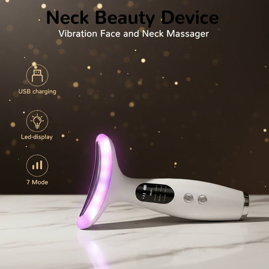 Neck And Facial Massager Tool (7 Color changing settings)
