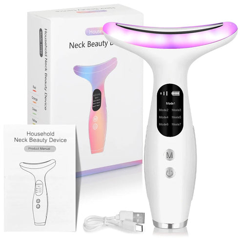 Neck And Facial Massager Tool (7 Color changing settings)