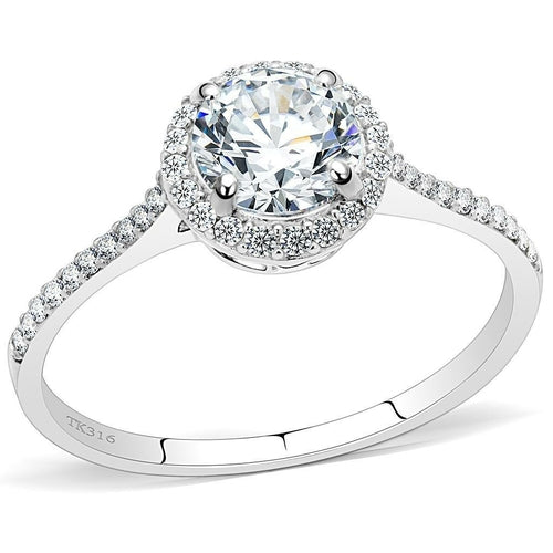 High polished (no plating) Stainless Steel Ring with AAA Grade