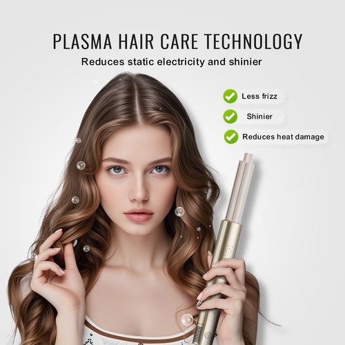 Curling Iron, Ceramic 1.25-Inch Curling Wand (8 in 1)